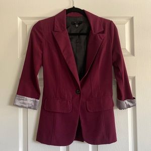 BCX Burgundy Blazer